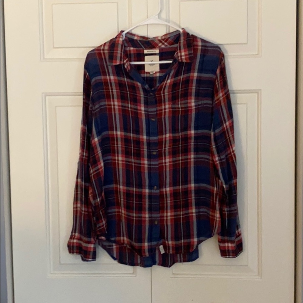 American Eagle flannel button up